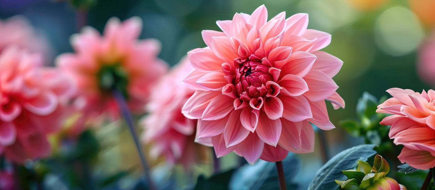 Dahlia in bloom